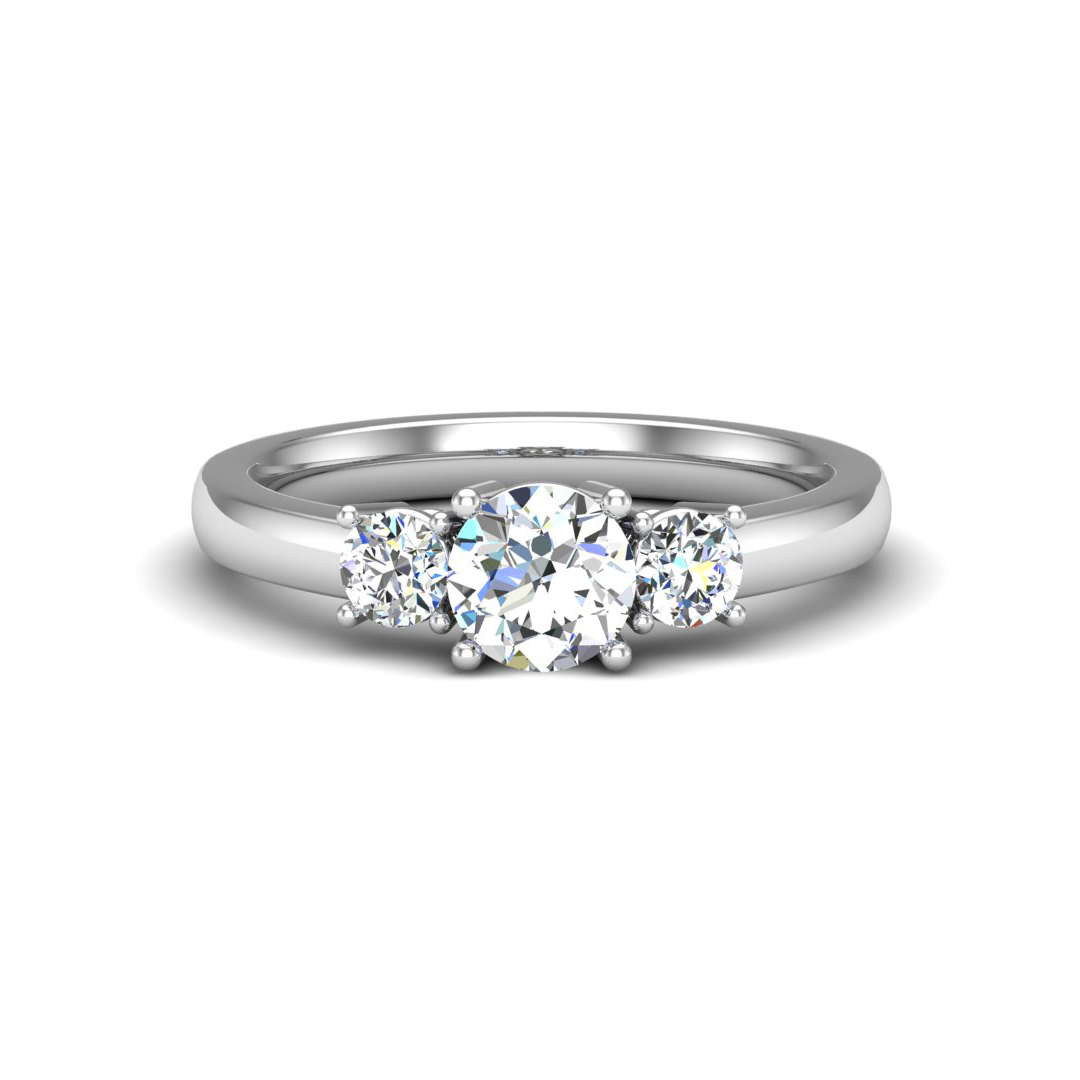 Wynter Three-Stone Engagement Ring